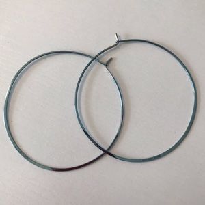 Michael Kors blue smoke hoops